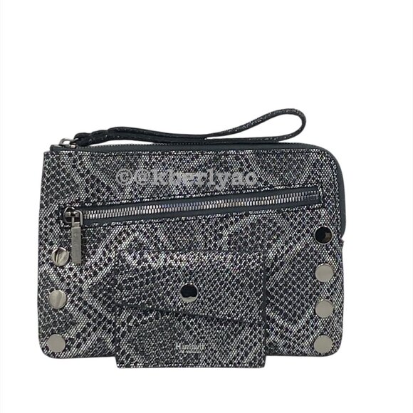 2-Piece Set Hammitt Nash Small Black Leather Wristlet/Crossbody & Montana Pocket - Picture 1 of 6